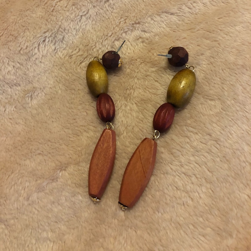 Wooden earrings